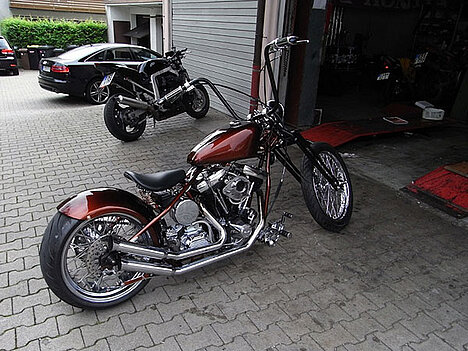 Neuaufbau Harley Custom-Bike Umbau